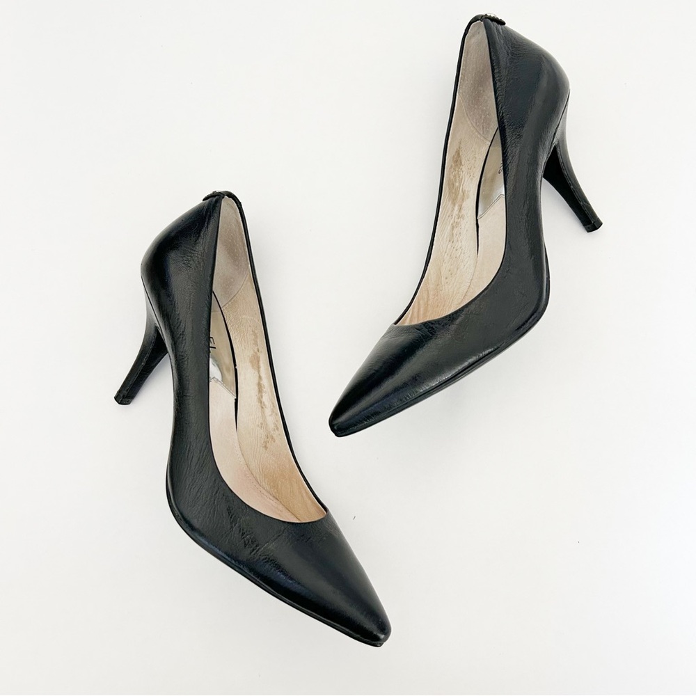 MICHAEL KORS Black leather Pumps Pointed Toe Size 7.5 Career Office